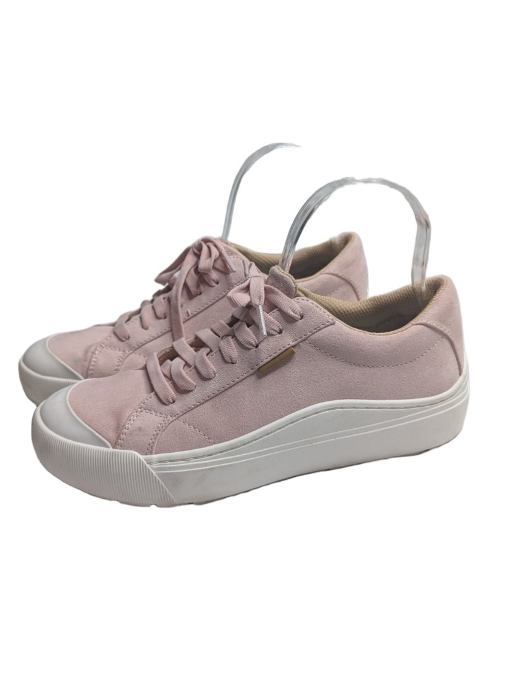 Dr Scholls Time Off Sneakers Women Pink Platform Comfort Shoes Size 8